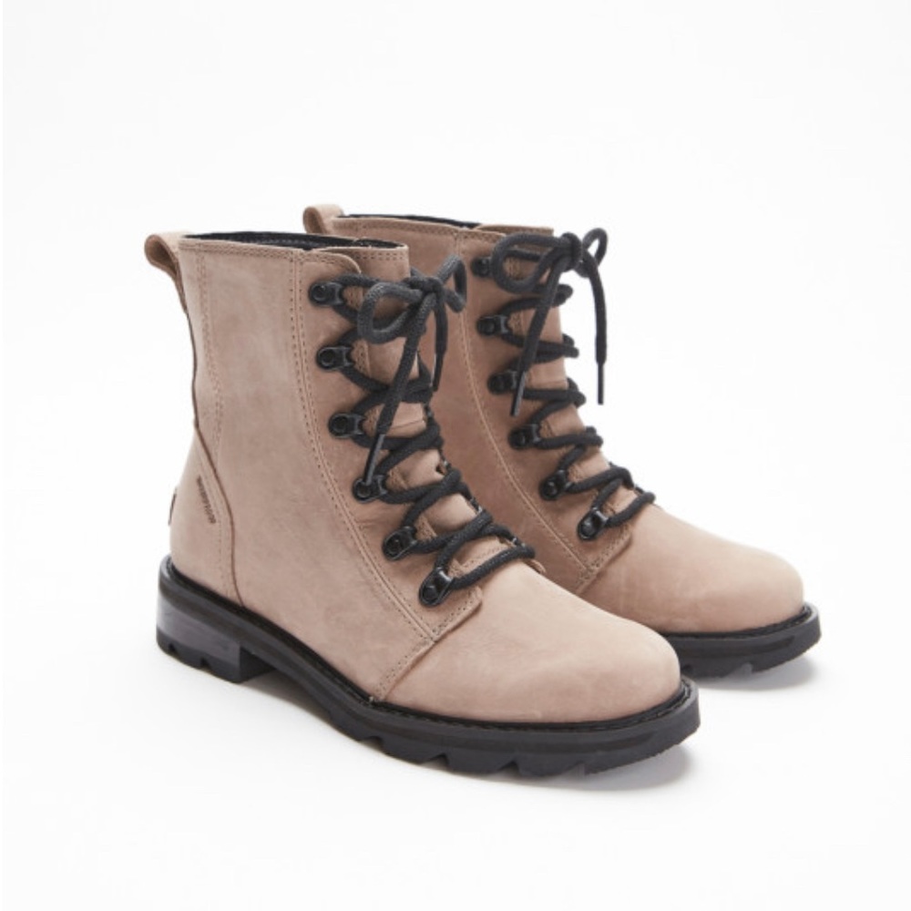 Sorel Lennox Taupe Lace up boots
